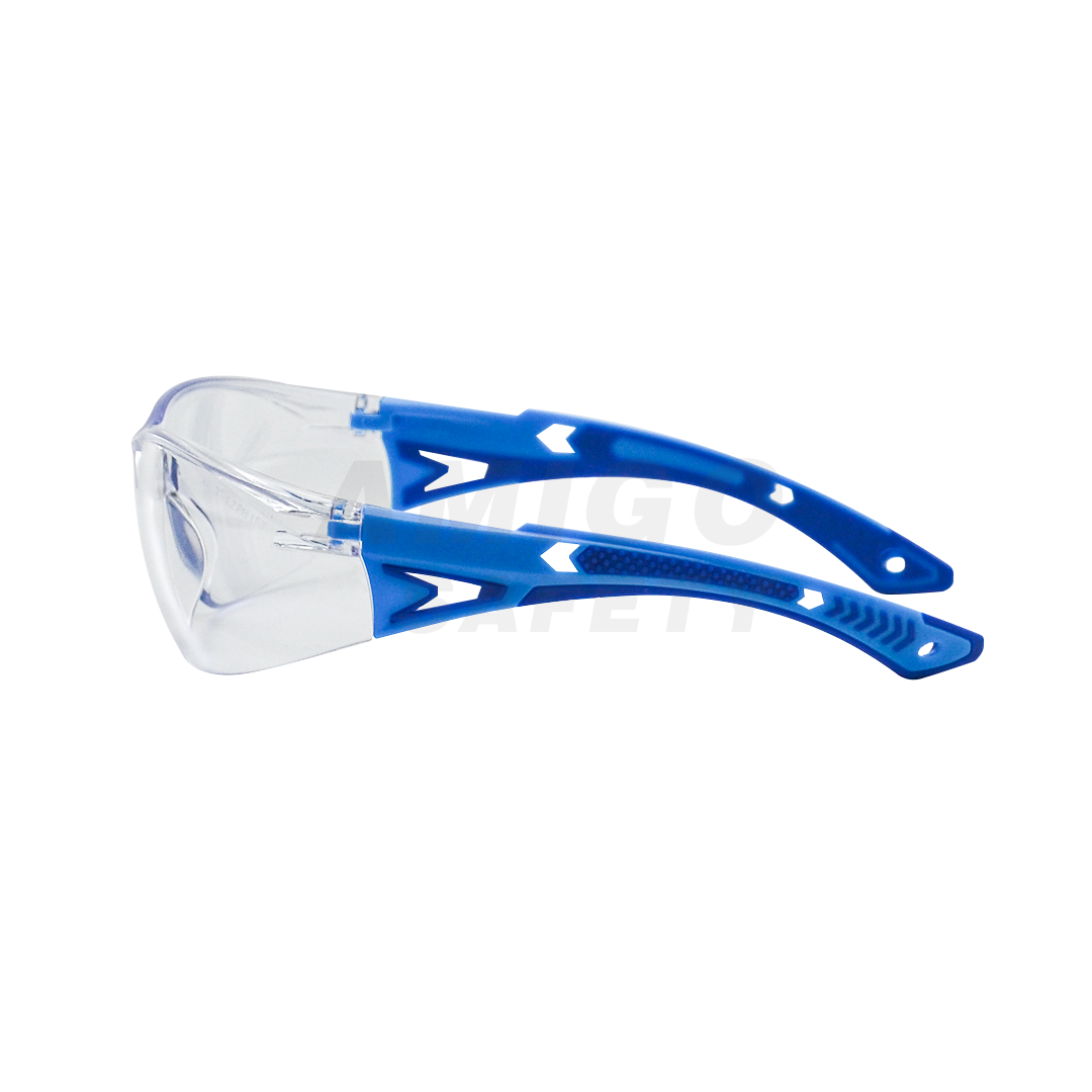 Lente de Policarbonato transparente antiempañante patillas Azul LAMIRA AS-4475AF … - 1